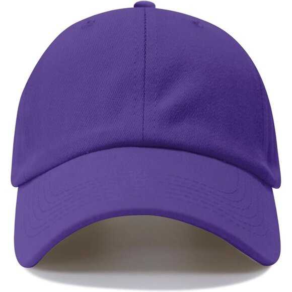 Baseball Cap Dark-purple Golf Dad Hat Men Women Plain Cap main image 5